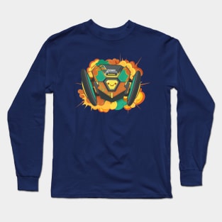 Exploding Roomba Long Sleeve T-Shirt